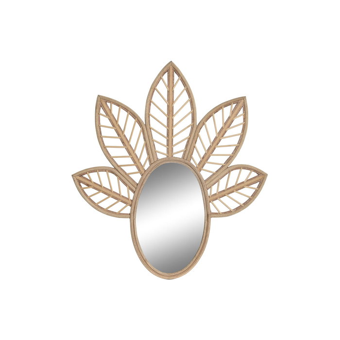 Miroir mural DKD Home Decor Marron Naturel Tropical Feuille d'une plante 60 x 2 x 67 cm Miroir mural DKD Home Decor Marron Naturel Tropical Feuille d'une plante 60 x 2 x 67 cm