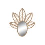 Miroir mural DKD Home Decor Marron Naturel Tropical Feuille d'une plante 60 x 2 x 67 cm