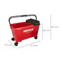 WOLFPACK LINEA PROFESIONAL Cubeta Alicatador 24 litres avec roues