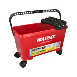 WOLFPACK LINEA PROFESIONAL Cubeta Alicatador 24 litres avec roues