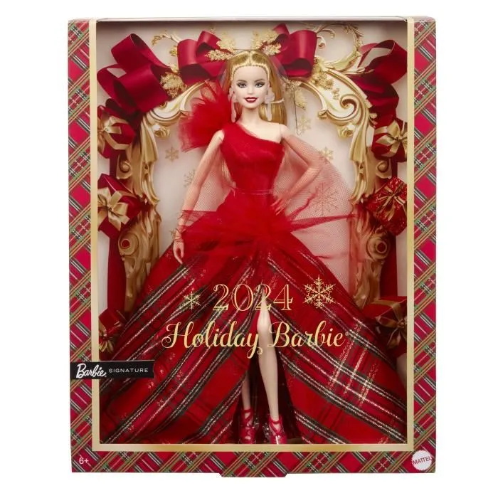 Barbie Poupée Joyeux Noël Blonde HRM61
