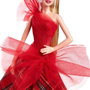 Barbie - Poupée Barbie Signature Holiday Blonde Hrm61 Mattel - Collection Signature avec robe rouge à carreaux - Jouet pour filles +6 ans - Versions multilingues