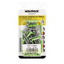 WOLFPACK LINEA PROFESIONAL Blister de chevilles Topgripper bimatériau Ø 5 mm avec vis, 50 pièces