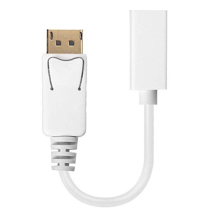 Lindy Adaptateur DisplayPort vers Mini DisplayPort Femelle - Câble de 15 cm pour Vidéo 4K 2160p / 2560x1600