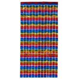 Cortina Décorative Metalisée Multicolore Intense 200x100 cm - Rideau pour Fêtes, Décoration Murale, Fond Photo Brillant