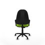 PIQUERAS Y CRESPO Chaise de bureau Algarra, Simili cuir Pistache, Base Polyamide noire