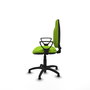 PIQUERAS Y CRESPO Chaise de bureau Algarra, Simili cuir Pistache, Base Polyamide noire
