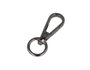 Innspiro Mousqueton à anneau rond Zamak Nickel noir 13,4 mm (Lot de 5)