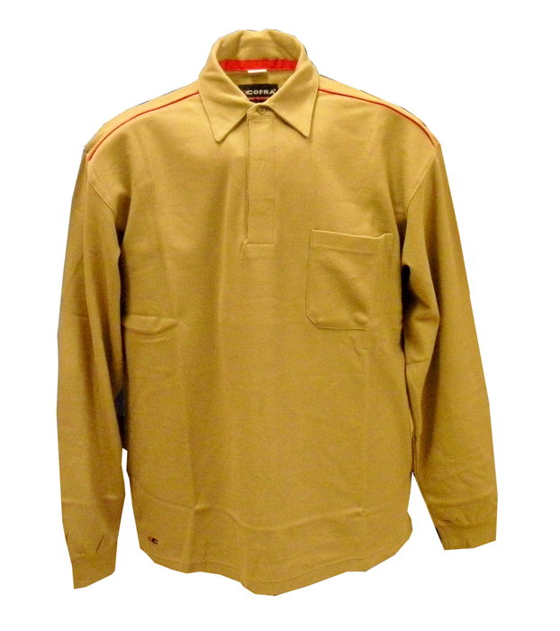 Polo classique en coton beige manches longues XL V030 Polo classique en coton beige manches longues XL V030