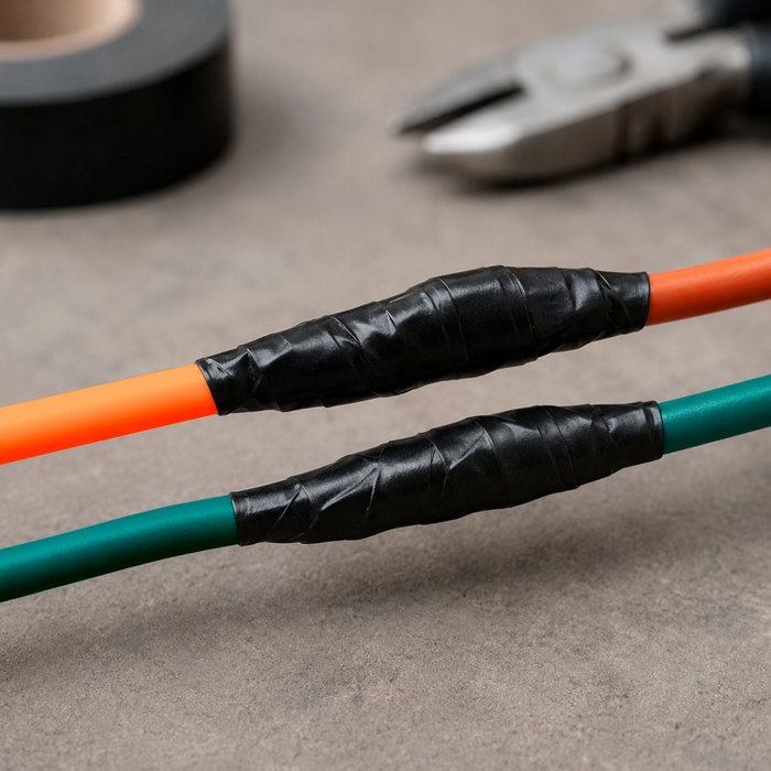 WOLFPACK LINEA PROFESIONAL Ruban isolant 40 m x 38 mm Noir
