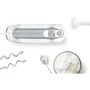 Bosch MFQ36440 Batteur, 450 W, 5 Vitesses, 2 Fouets/2 Crochets Pétrisseurs Inox, Bol Gradué avec Couvercle, Blanc/Gris
