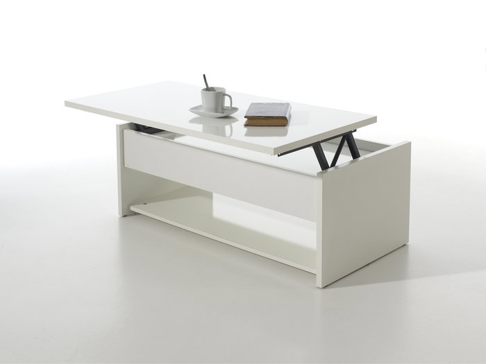 ALK System Feudo 456 - Mécanisme élévateur à ressort pour table basse, finition gris, hauteur de levée 140 mm