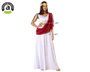 Disfraz Romaine Femme Adulte Citoyenne Romaine Taille XL Blanc et Doré