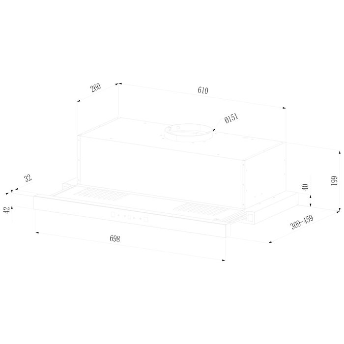 Hotte standard Cecotec Flux TLT 704400