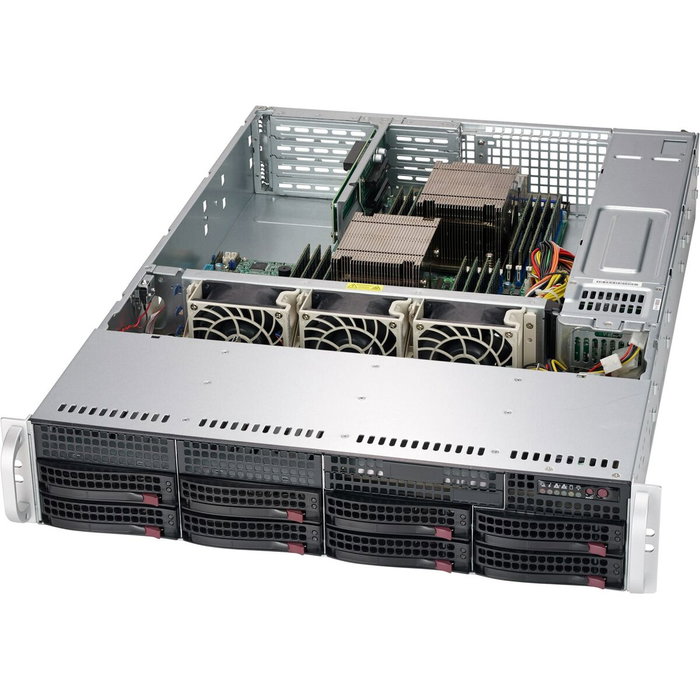 Boîtier ATX semi-tour Supermicro CSE-825TQC-R802WB Noir Gris Boîtier ATX semi-tour Supermicro CSE-825TQC-R802WB Noir Gris