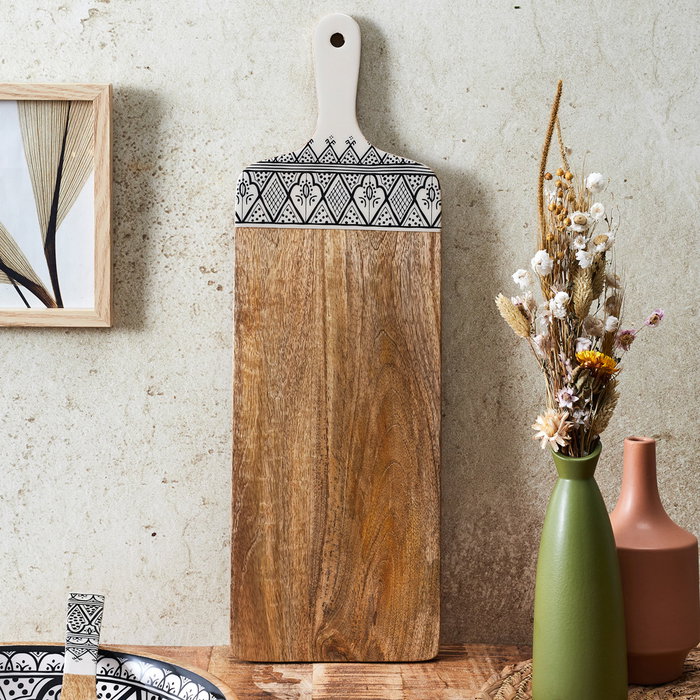 Home Deco Factory Planche de service Mirage 58x19 cm Dune Nég