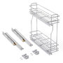 Emuca Porte-bouteilles latéral extractible TitaneMax, Module 200mm