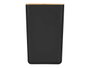 KINVARA Lot de 8 bocaux rectangulaires hauts 1,75L noir-marron