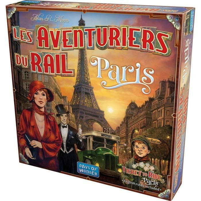 Asmodee Rail Adventurers Paris ASM0824968220665 Jeu de société à partir de 8 ans