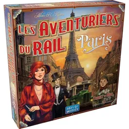 Asmodee - Aventuriers du Rail Paris - Jeu de société sur Paris années 30 - Durée de partie 15 min - Pour toute la famille dès 8 ans - Version française