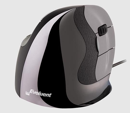 Evoluent VerticalMouse D - Souris verticale ergonomique USB droitier, petit modèle, DPI ajustable avec capteur laser