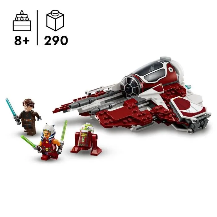 Lego 75401 Star Wars The Clone Wars - Le Jedi Interceptor d'Ahsoka, Jeu de Construction 290 Pièces avec Minifigurines
