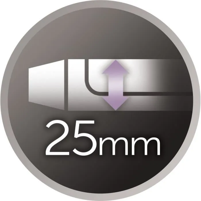 Remington CI6525 Pro Soft Curl - Fer à boucler céramique et tourmaline 25mm, antistatique, 10 réglages de température (130-220°C)