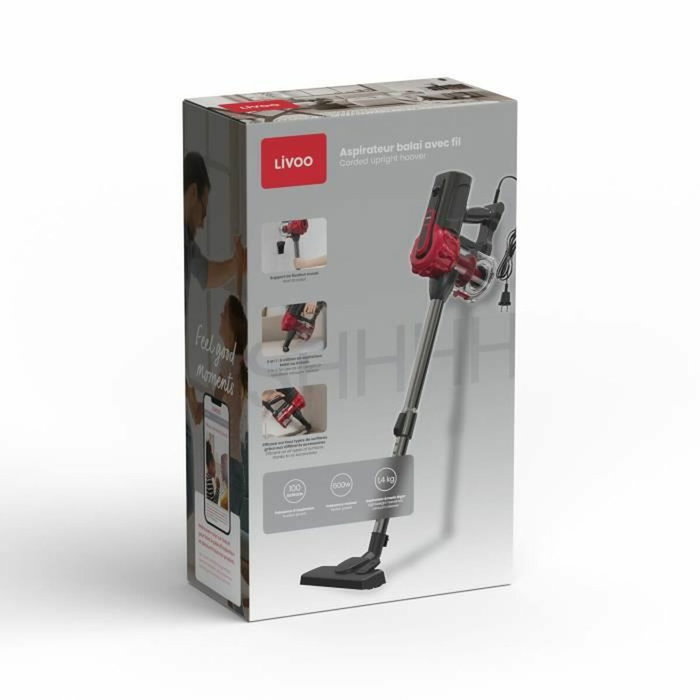 Livoo DOH142 Aspirateur Balai Filaire 600 W Livoo DOH142 Aspirateur Balai Filaire 600 W