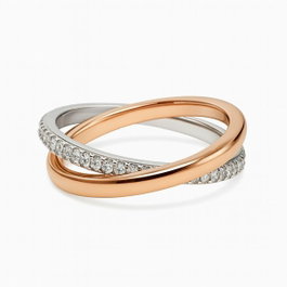 Diamonfire Anneau en Argent et Zirconia Taille 16,5