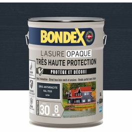 Bondex Lasure opaque Gris anthracite RAL 7016 satin - 5 L