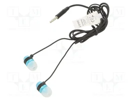 GEMBIRD Écouteurs avec microphone noir et bleu Jack 3,5mm 1,2m