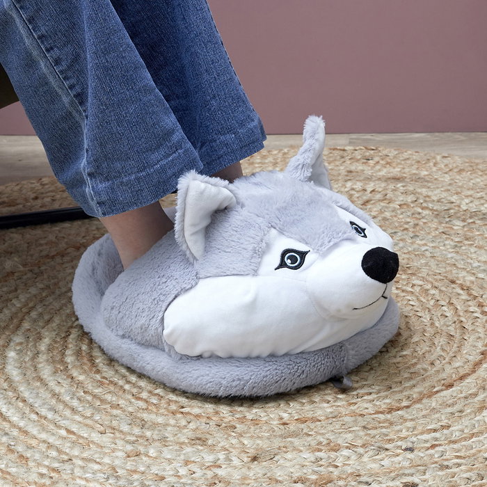 Sensly CALIENTAPIÉS HUSKY - Pantoufle géante double Cocooning Sensly CALIENTAPIÉS HUSKY - Pantoufle géante double Cocooning
