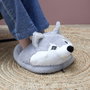 Sensly CALIENTAPIÉS HUSKY - Pantoufle géante double Cocooning
