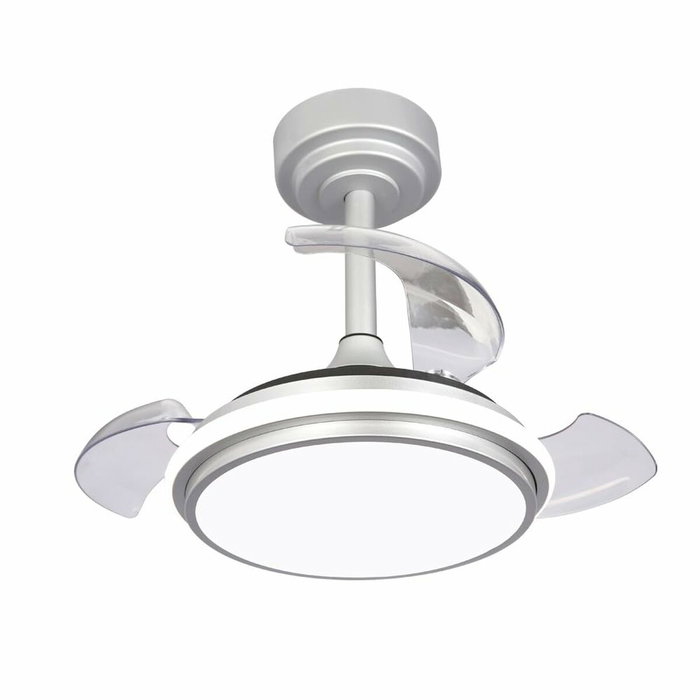 Ventilateur de Plafond avec Lumière CristalRecord Argenté 35 W (3000 K) (4000 K)