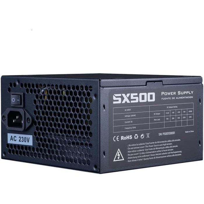 Bloc d’Alimentation Hiditec SX500 500 W Certification ENERGY STAR