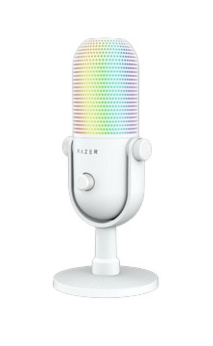 Razer Seiren V3 Chroma Microphone USB à condensateur avec rétroéclairage RGB blanc / RZ19-05060200-R3M1 Razer Seiren V3 Chroma Microphone USB à condensateur avec rétroéclairage RGB blanc / RZ19-05060200-R3M1