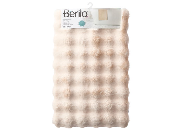 Berilo Tapis de Bain Blanc 80x50 cm, Antidérapant, Polyester, Moelleux 2,5 cm (Set de 12) Berilo Tapis de Bain Blanc 80x50 cm, Antidérapant, Polyester, Moelleux 2,5 cm (Set de 12)