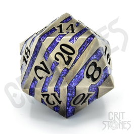 CritStones D20 dés Métal Engraved Elder 3 cm