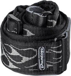 Dunlop Corresse pour Guitare/Basse Jacquard Gris Flameado 6x5x34 cm