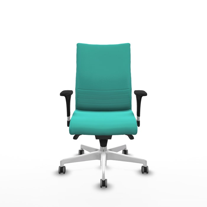 Piqueras Y Crespo Chaise Albacete Confidente Turquoise avec Mécanisme Synchrone et Base Blanche Piqueras Y Crespo Chaise Albacete Confidente Turquoise avec Mécanisme Synchrone et Base Blanche