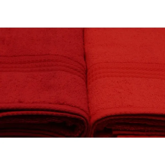 Ensemble de 4 serviettes de bain Orange - 70 x 140 cm