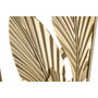 DKD Home Decor Décoration murale Doré Tropical Feuille d'une plante