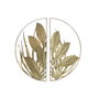 DKD Home Decor Décoration murale Doré Tropical Feuille d'une plante
