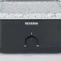 Severin Appareil à raclette et pierre de cuisson RG2366 - Pour jusqu'à 8 personnes - Plaque réversible et pierre naturelle - 1300W - 48 x 24 cm