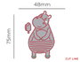 Misskuty Emporte-pièce fin ZAG Infantil hippopotame avec glace, pack de 2