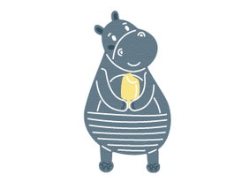 Misskuty Emporte-pièce fin ZAG Infantil hippopotame avec glace, pack de 2