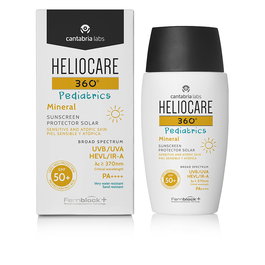 Heliocare 360° PEDIATRICS Crème Solaire Minérale SPF50+ 50 ml pour Peaux Sensibles et Atopiques