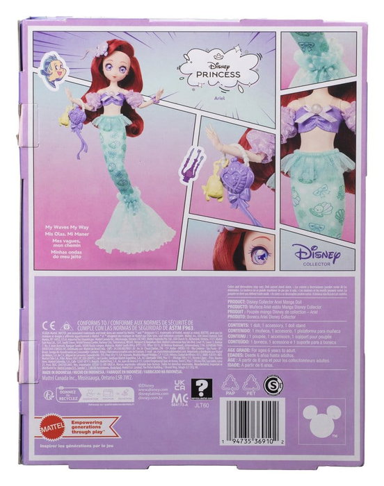 Mattel Disney Princess poupée Manga Ariel 22 cm