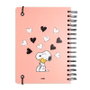 ERIK - Carnet Snoopy A5 - 90 pages - Couverture rigide avec reliure Wire-O - Élastique de fermeture et pochette intérieure