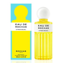 Rochas Eau de Toilette Citron Soleil Vaporisateur 100ml - Fragrance Citronnée, Florale et Musquée de la Méditerranée